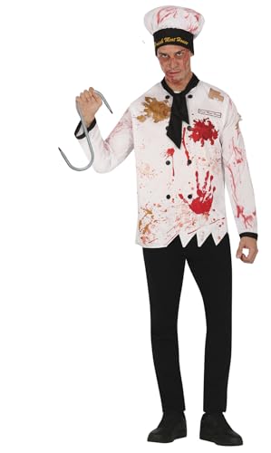 FIESTAS GUIRCA | Doppio Gancio Insanguinato di Giocattolo (33 cm) - Arma Bianca Falsa per Costume da Assassino o Villain - Ideale per Halloween e Feste di TERRORE- Tutti gli Utenti - Multicolore