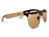 TREEHUT Wooden Bamboo Sunglasses Temples Half Frame Rim Retro Vintage Eyewewar