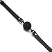 SCARLET KITTEN Breathable Medium Bite Ball Leather and Silicone for Women Men, Black