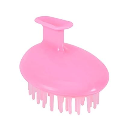 ASAN Hair Scalp Massager Shampoo Brush, Soft Silicone Scalp Care Brush Perfect for Men, Women, Kids (Pink)