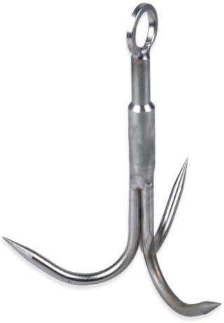 Ahcco Outdoor Steel Climbing Claw Grappling Hook Mountaineering Wild Escape Stainless