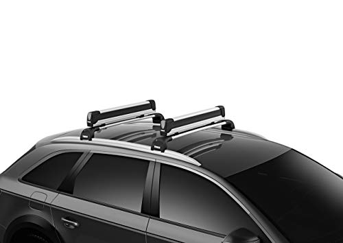 3 Thule+SnowPack+Snowboard+Carrier+Pair+Aluminum