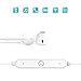 Bluetooth Headphones In Ear Wireless Earbuds 4.1 Magnetic Sweatproof Stereo Bluetooth Earphones for Sports With Mic,Upgraded 7 Hours Play Time, Secure Fit, Noise Cancelling (White)