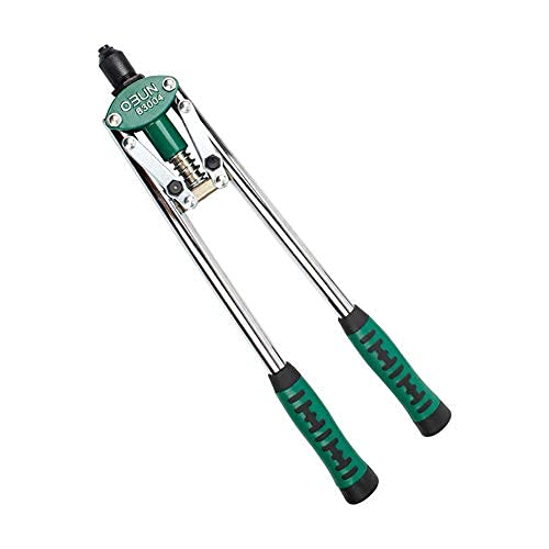 Rivet Gun 16inch Professional Rivet Gun Set for Heavy Work - Excellent Spring Design and Adjustable Handle (Green)
