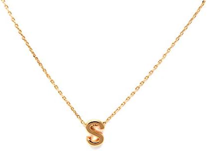 Me Plus Petite Initial Letter Alphabet Pendant Charm Gold Dipped Necklace Gold Silver Rosegold (23 Letters)