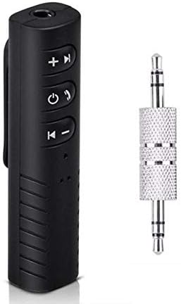 Vomoco M70 Aux Bluetooth Stereo Audio Receiver 3.5mm Connector Adapter with Mic Compatible with All Android, iOS & Windows Device (Assorted Colour)