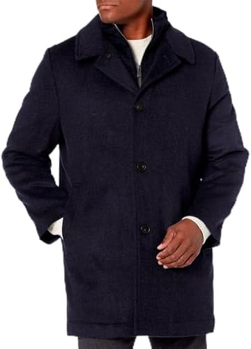 Johnston & Murphy Men's Upton Car Coat, Black, Small at Amazon