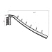 IMEEA Folding Wall Mount Clothes Hanger SUS304 Stainless Steel Swing Arm Holder Clothes Rack with 6 Hooks, Set of 1