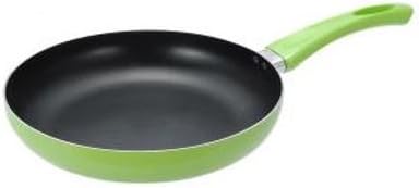 Thick-Gauge Aluminum Material Made PFOA and APEO Non-Stick Coating Fry Pan 12" - Green Colored By Alliance Essentials