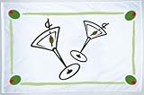Cocktail Martini Party Flag 12 in X 18 in Nylon -Nautical Grade Quality