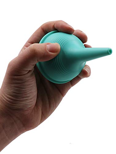 Healthstar Ear, Nasal Aspirator & Ulcer Syringe, Sterile, 3oz, Green - Safe Nose Cleaner for Newborns, Toddlers and Adults (2 Pack)