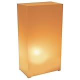 LumaBase 31912 12 Count Plastic Lanterns, Tan