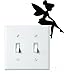 Tinkerbell Wall or Light Switch Cover Decal, Bedroom, Living Room, Any Room Wall Art, Home Decor, Custom Vinyl (Black)