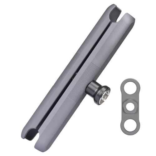 FANAUE Anti-Theft Double Socket Arm Compatible with RAM Mounts B Size Ball Head and Bike Motorcycle Phone Holder, Fits Industry All Standard 1