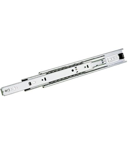 Accuride 3832C 18" Full Extension Drawer Slide – 100lb Capacity, Zinc-Finished Ball Bearing, Cam Drawer Adjust, Lever Disconnect – Pair For Cabinets & Furniture