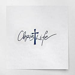 Decal Stickers Of Fancy Script Christ Life S