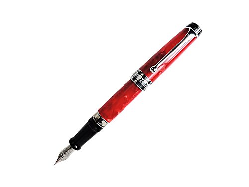 Aurora Optima Rossa Fountain Pen, Auroloide, Chrome Trim, 996-CR - STUB