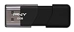 PNY Attache USB 2.0 Flash Drive, 32GB/ BLACK (P-FD32GATT03-GE)