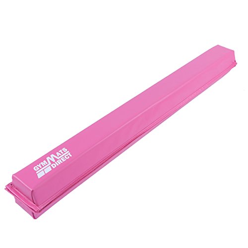 Gymnastics Beam for Kids, 9' Folding Floor Balance Beam for Home Practice, Pink