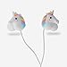 Cartoon Earphones 3D Cute Animal Unicorn Earbuds with Different Earcap Cartoon Unicorn & Wired 3.5mm for Apple Samsung HTC Android Smartphones Tablets