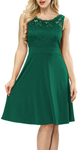 Akivide Women's Sleeveless 3/4 Sleeve Cocktail Lace Wedding Guest Dresses