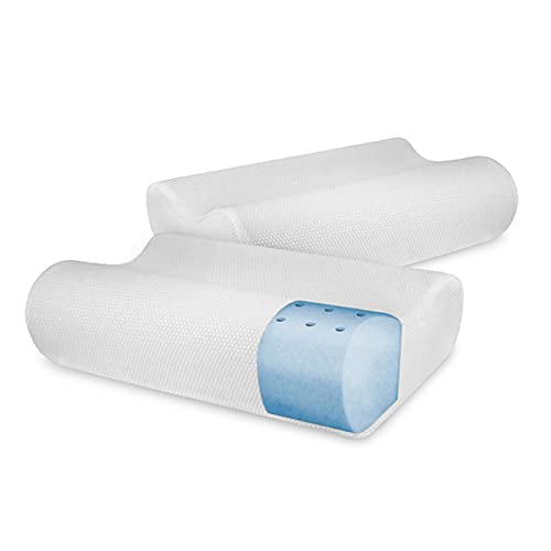 SensorPEDIC Classic Bed 2 Pack Contour Memory Foam Pillow, 2 Count