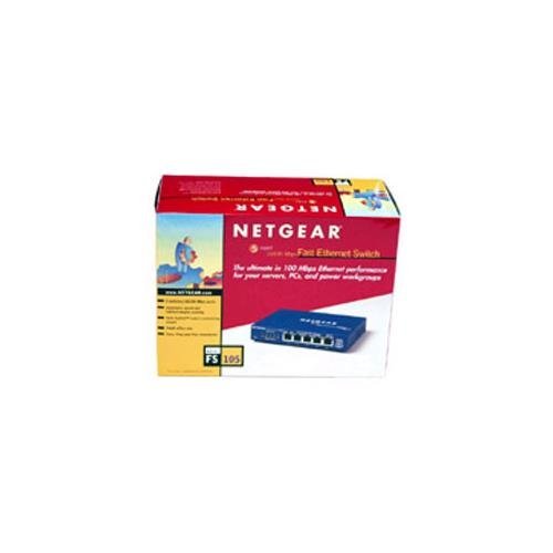 NETGEAR ProSafe FS105 5-port 10/100Base-TX Desktop Slimline Switch FS105NA
