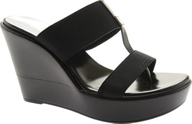 bcbg black wedges