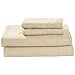Amazon Brand – Stone & Beam Belgian Flax Linen Bed Sheet Set, Breathable and Durable, King, Natural
