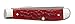 Case WR XX Pocket Knife Dark Red Jigged Bone Mini-Trapper Carbon Steel (CS) Item #6983 - (6207 CS) - Length Closed: 3 1/2 Inches