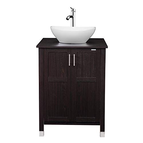 Modern Bathroom Vanity And Sink Combo Stand Cabinet with Vanity Mirror,Single MDF Cabinet