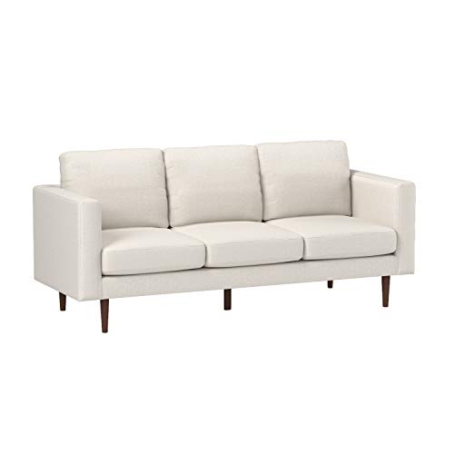 Amazon Brand Rivet Revolve Modern Upholstered Sofa Couch, 80″W, Linen