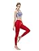 Tesla CLSL TM-FYP52-RED_Medium Yoga Pants High-Waist Tummy Control w Hidden Pocket FYP52