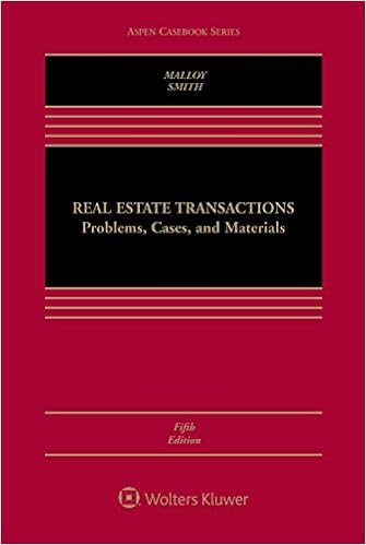 Real Estate Transactions Problems Cases And Materials Aspen Casebook Robin Paul Malloy James Charles Smith 9781454871064 Amazon Com Books