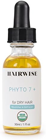 PHYTO7+ Nourishing Organic Botanical Oil Treatment for Dry to Very Dry Damaged Hair and Split Ends Anti-Frizz Serum with Sesame Seed Oil, RaspBerry Seed Oil, Wheat Germ Oil.
