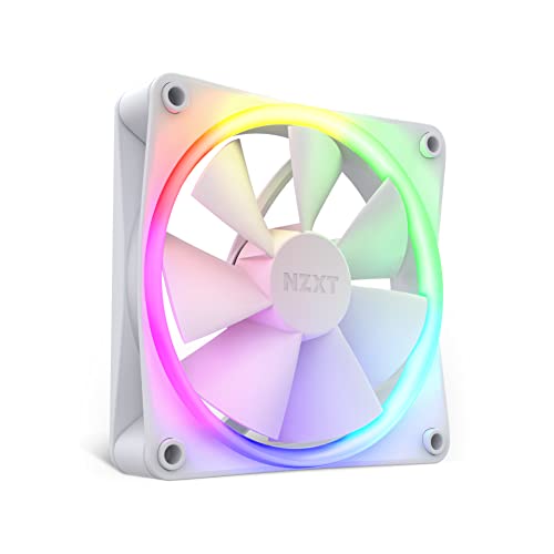 F120 Ventilateur RGB - RF-R12SF-W1 - Personnalisation avancée de l'éclairage rgb- Refroidissement silencieux - Vendu seul (contrôleur RGB requis et non inclus) - Ventilateur 120 mm - Blanc