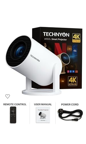 HY300 PRO+ 2025 | 1080P Full HD WiFi Projector with Android 11.0 – 12000 Lumens Portable Home Theater & Outdoor Movie Projector | Screen Mirroring for iOS/Android | Gaming & HDMI Compatible