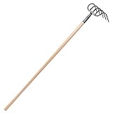 Leonard 5-Tine Forged Refuse Hook, Cultivator, Hand Tiller