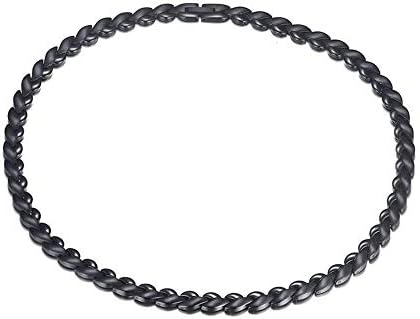 Magnetic Therapy Necklace Titanium Alleviate Pain Arthritis RSI Carpal Tunnel Migraines Reduce Fatigue Improve Circulation