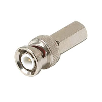 BNC to RG6 Twist-On Coaxial Cable Connector RG-6 Adapter Connector Audio Video