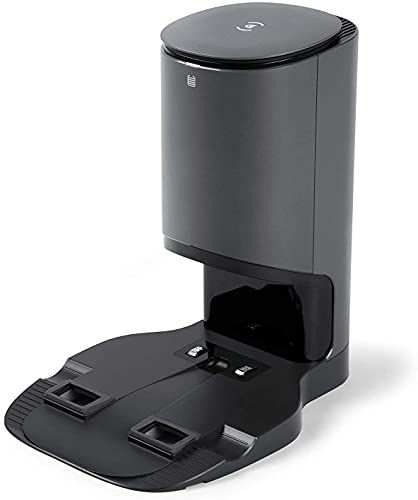 Ecovacs Station D'Aspiration Automatique, 30 Jours Sans Main, Pour La Vidange Automatique Des Aspirateurs Robots De La Famille Deebot N8 Et T8-2 Sacs À Poussière Inclus, Auto-Vidangeable, Aes, Noir