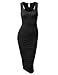 JJ Perfection Womens Sleeveless Side Shirring Slim Fit Bodycon Tank Dress