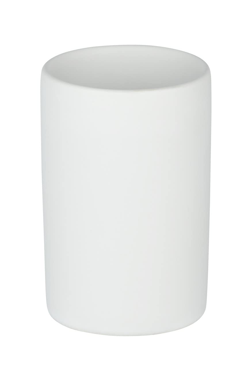 WENKO Polaris Ceramic Toothbrush Cup, Diameter 7.5 x 11.2 cm