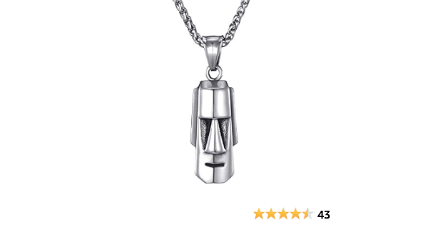Easter Island Statue Pendant Necklace 