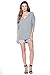 Alexander + David Women’s Modal Knit V-Neck Dolman Tunic Top with ¾ Long Sleeves (S-XL) (Charcoal, Large)