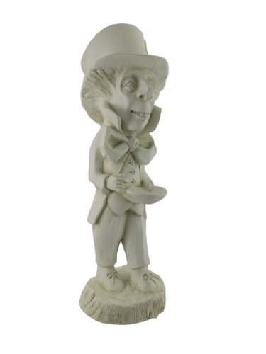 Museum White Alice in Wonderland Mad Hatter Garden / Patio Statue