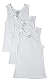 Jack 'n Jill Boys 100% Combed Cotton Undershirt In Solid White (3 Pack)