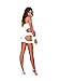 Dreamgirl Women's Tough Love Strapless Seamless Mini Dress and Wrist Cuffs Set
