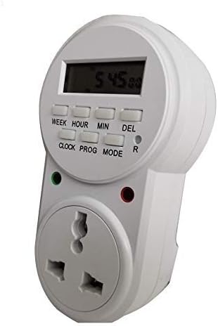 Blackt Electrotech BT-41P 230 Volt (24x7) Digital Programmable Electronic Timer/Energy Saving Socket Type for Mobile Charging, Lightning Control, Glow Sign Board