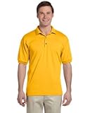 Gildan Men's DryBlend Preshrunk Short Sleeve Polo Shirt, Medium, Gold